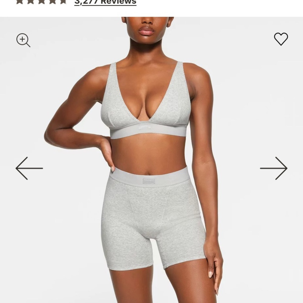 SKIMS NWT Cotton Rib Boxers